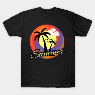 Summer shirt design with palm trees T-Shirt